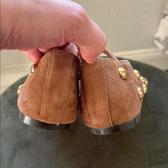 Madewell Greta Suede Mary Jane Studded Flats Size 9 - Picture 3 of 6